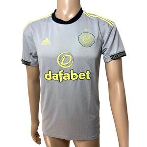 Adidas Celtic Football Club Men’s Jersey S Grey Yellow Magners 22/23 Dafabet